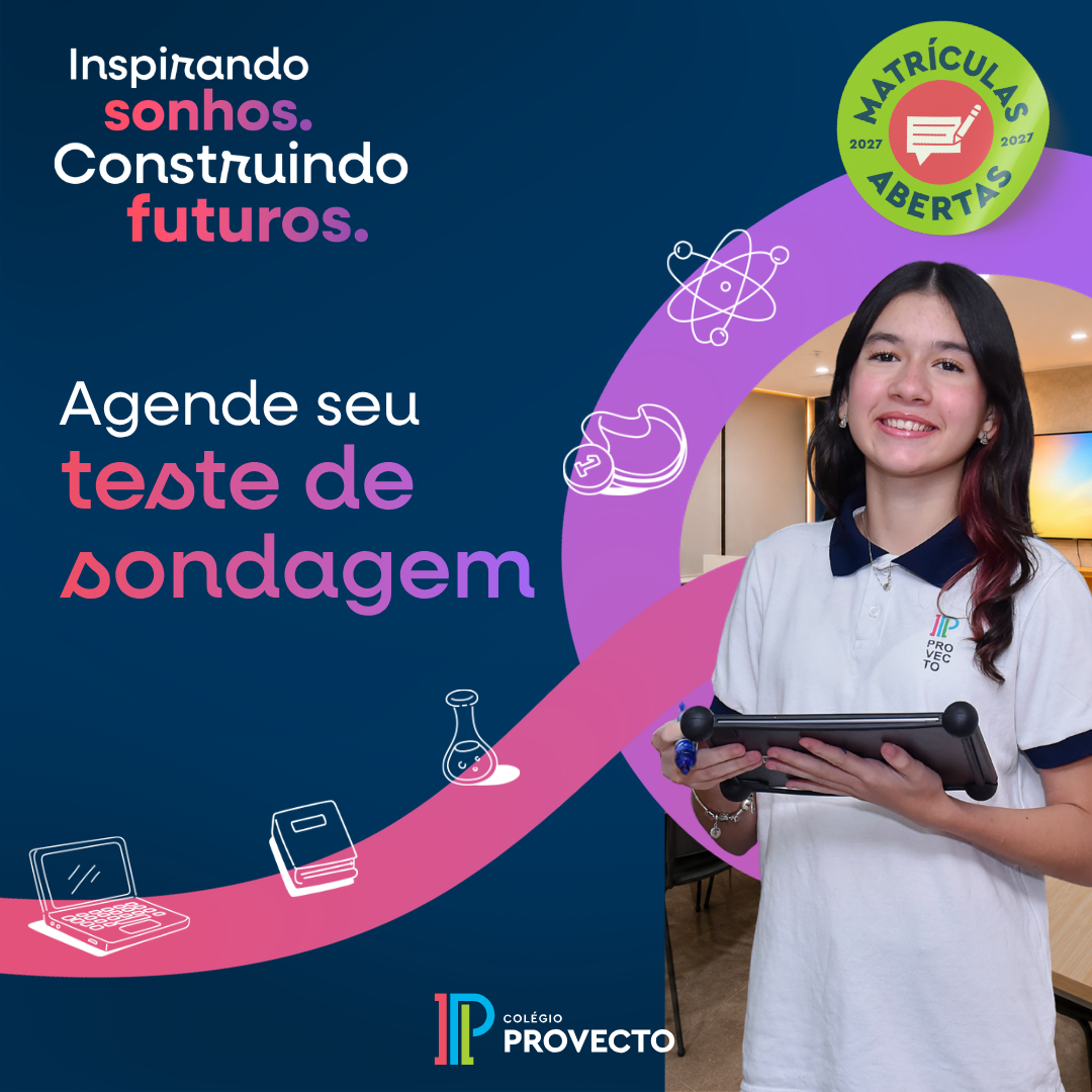 Banner informativo sobre teste de sondagem